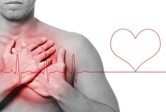 Crise cardiaque comme cause de maux de dos sous l'omoplate gauche
